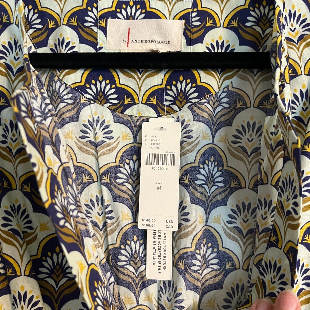 NWT Anthropologie Somerset Mini Dress Khaki Print - Picture 8 of 9